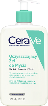 Oczyszczający żel do mycia CeraVe