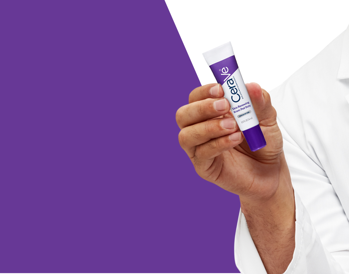 Produkt CeraVe Skin Renewing Krem pod oczy z grafiką dłoni